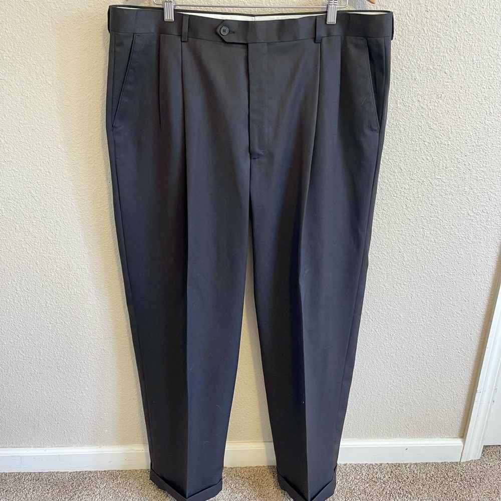 Men's Dark Brown Dress Pants